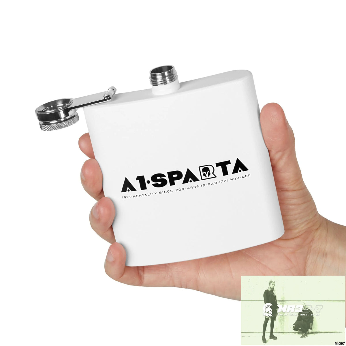 A1 Sparta Stylish Stainless Steel Flask for Tea/ Coffee Lovers - 6oz Personalized Gift Mug