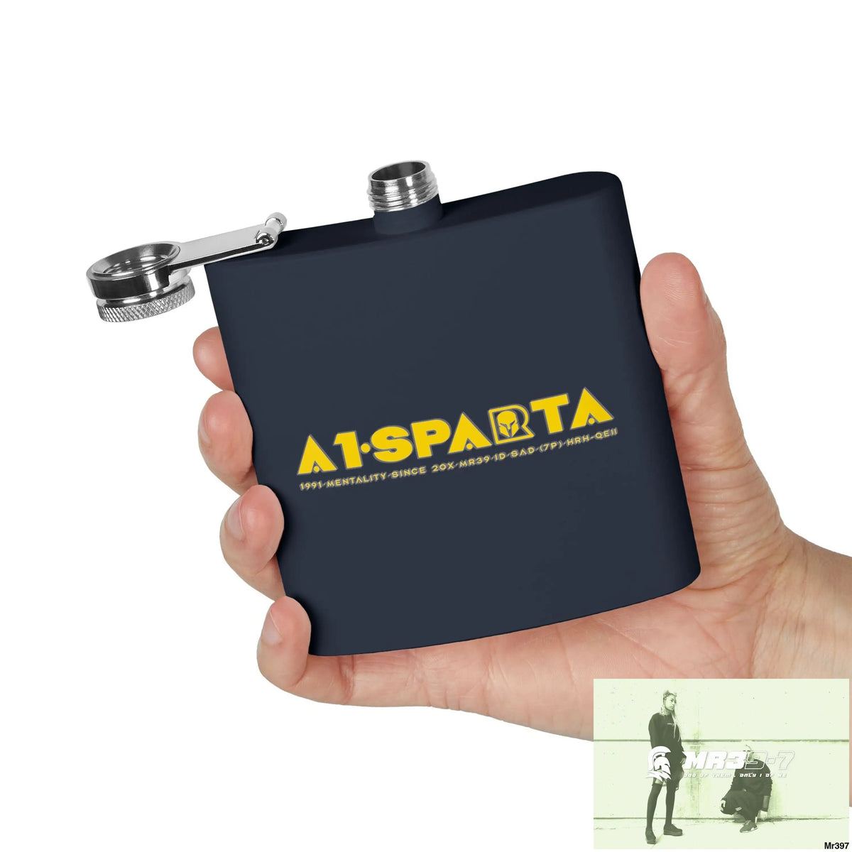 A1 Sparta Stylish Stainless Steel Flask for Tea/ Coffee Lovers - 6oz Personalized Gift Mug