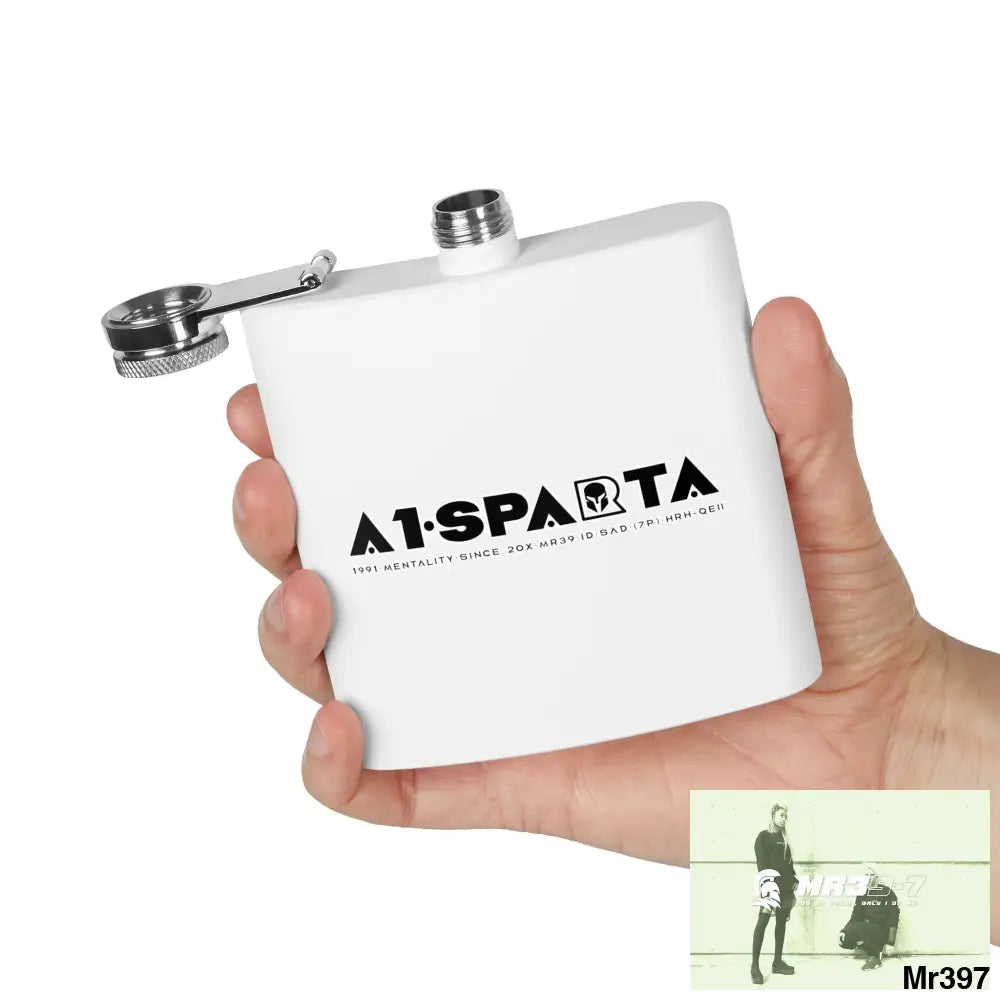 A1 Sparta Stylish Stainless Steel Flask for Tea/ Coffee Lovers - 6oz Personalized Gift Mug