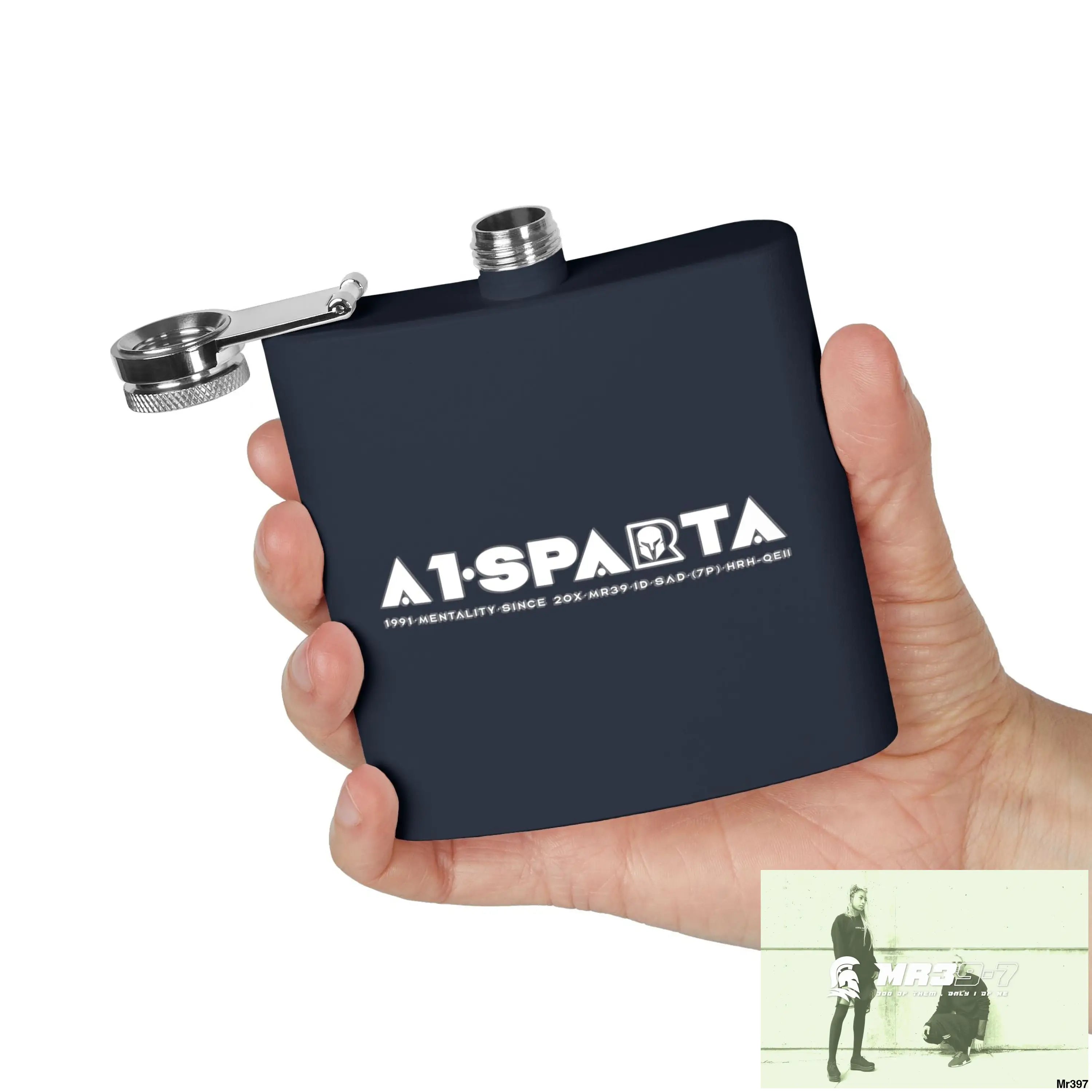 A1 Sparta Stylish Stainless Steel Flask for Tea/ Coffee Lovers - 6oz Personalized Gift Mug