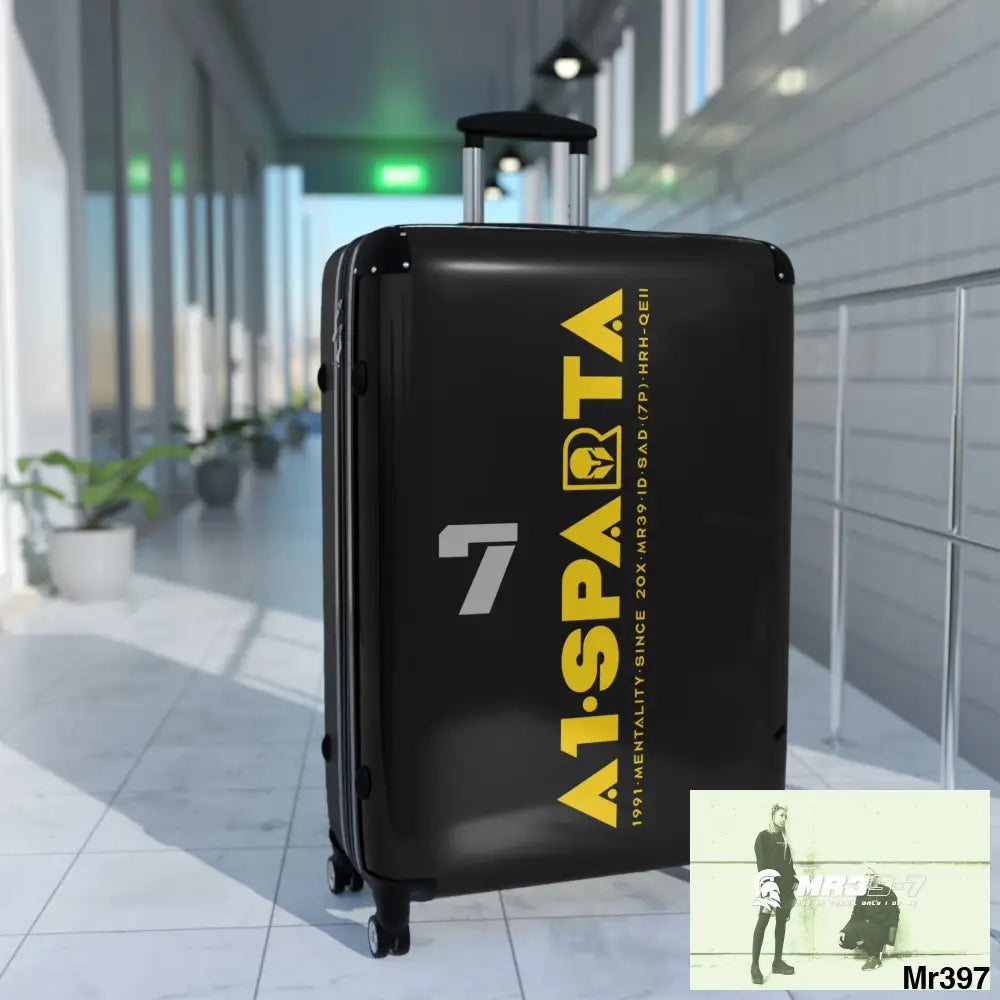 A1-Sparta Suitcase Large / Black Bags