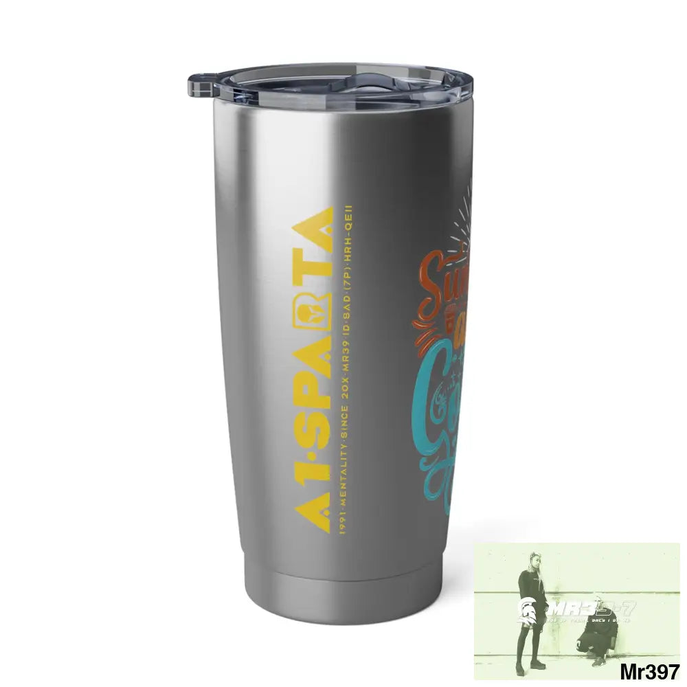 A1•Sparta Sunshine & Coffee Vagabond 20oz Tumbler 20oz / Silver Mug