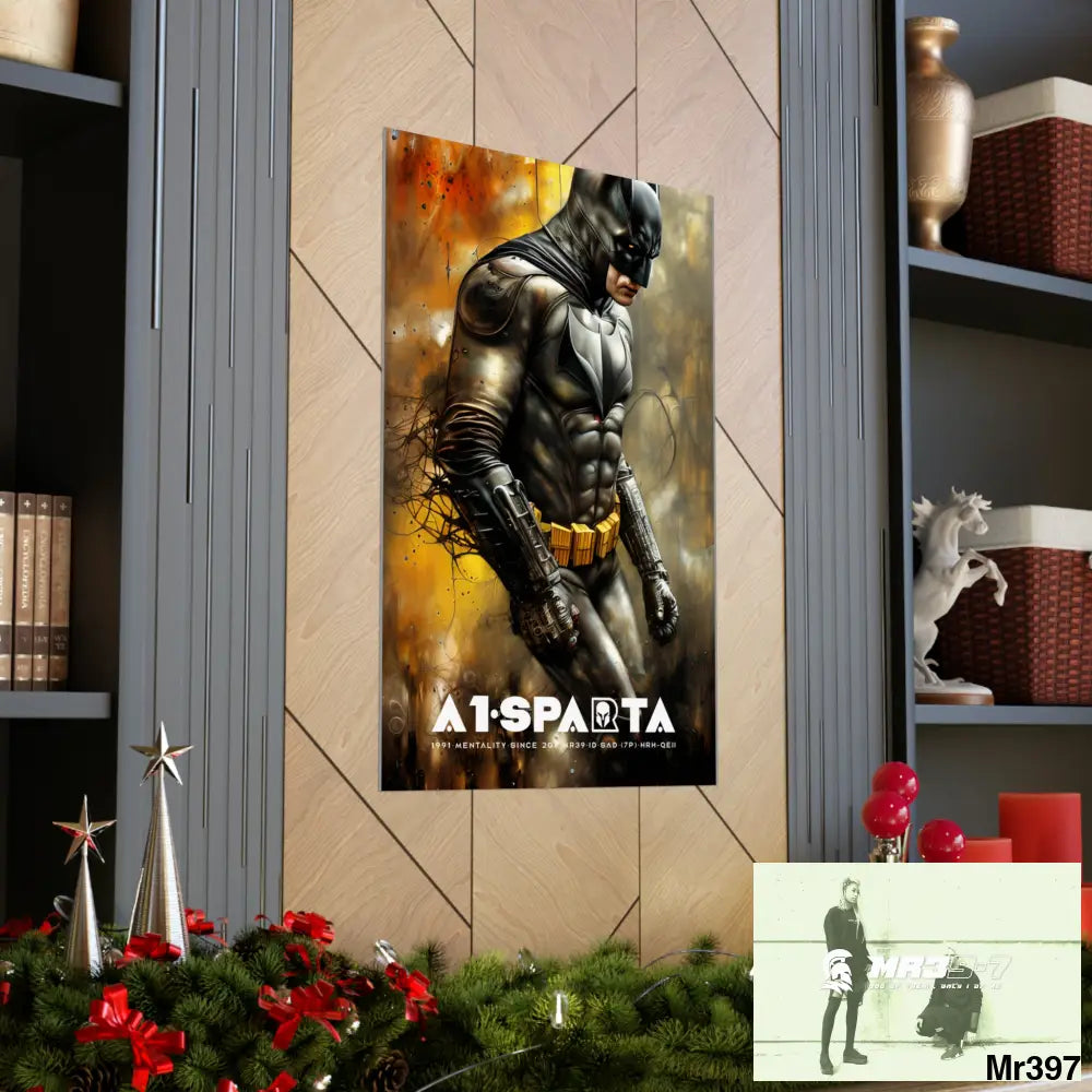 A1-Sparta Super Resolution Batpain Steampunk Graphic Matte Vertical Posters Poster