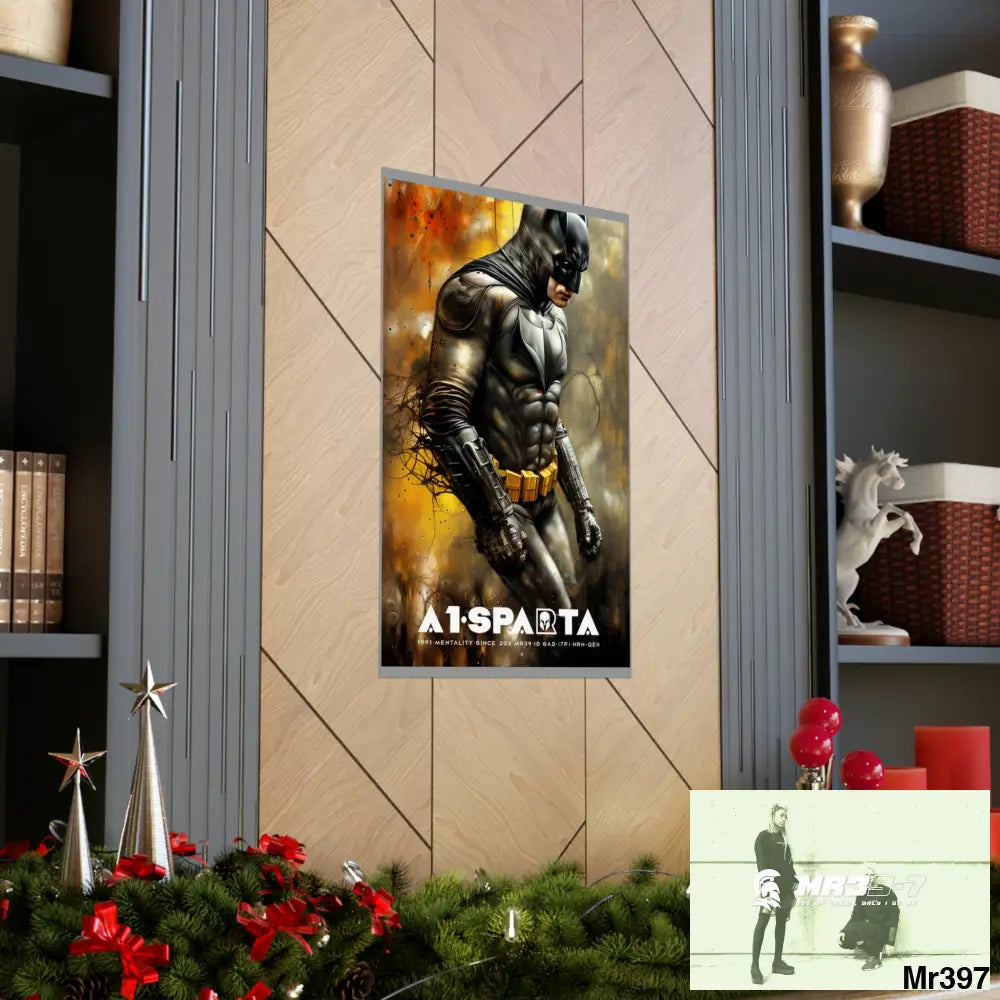 A1-Sparta Super Resolution Batpain Steampunk Graphic Matte Vertical Posters Poster