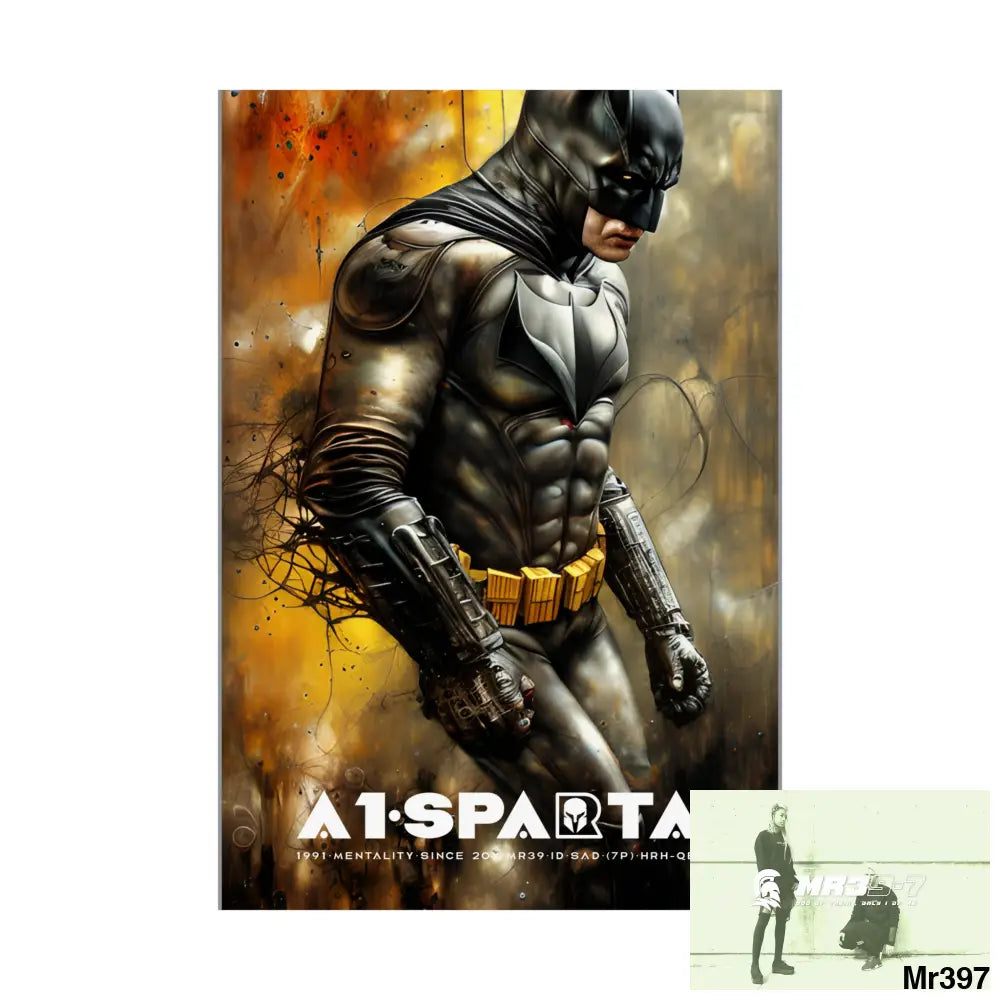 A1-Sparta Super Resolution Batpain Steampunk Graphic Matte Vertical Posters Poster