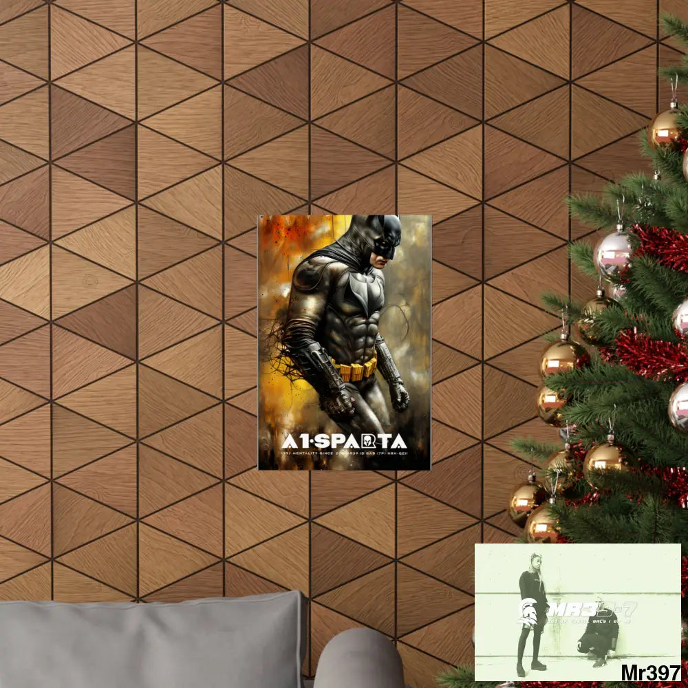 A1-Sparta Super Resolution Batpain Steampunk Graphic Matte Vertical Posters Poster