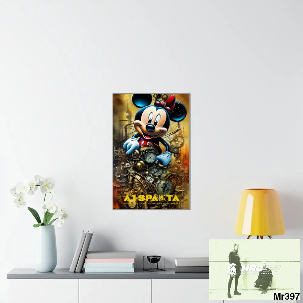 A1-Sparta SuperResolution Micky Mouse Steampunk Graphic Matte Vertical Posters 20″ x 30″ / Matte Poster