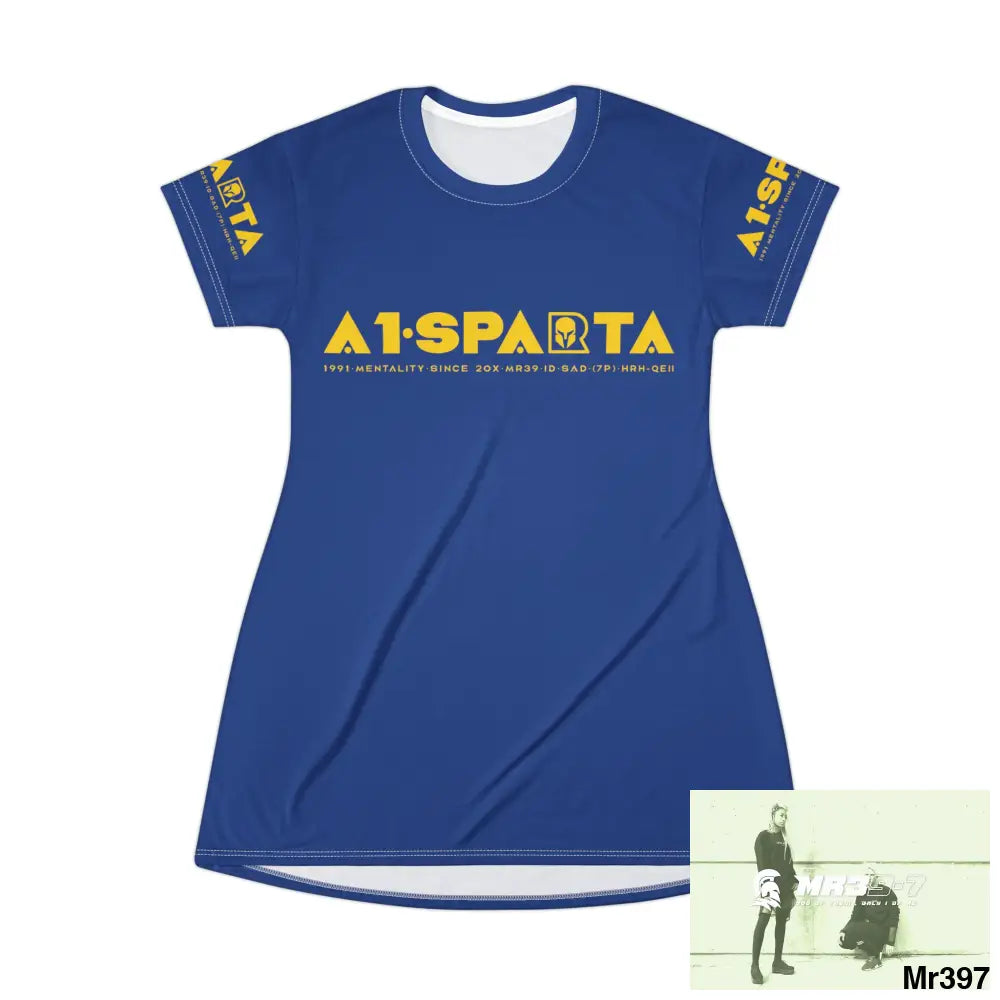 A1-Sparta T-Shirt Dress (AOP) All Over Prints