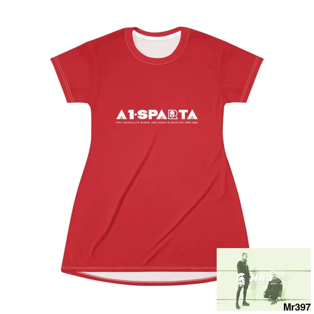 A1-Sparta T-Shirt Dress (AOP) All Over Prints