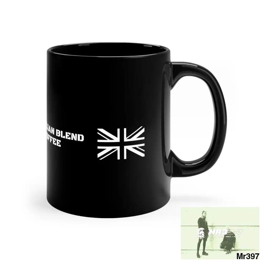 A1•Sparta Tactical GBR Brazilian Blend Coffee 11oz Black Mug 11oz Mug