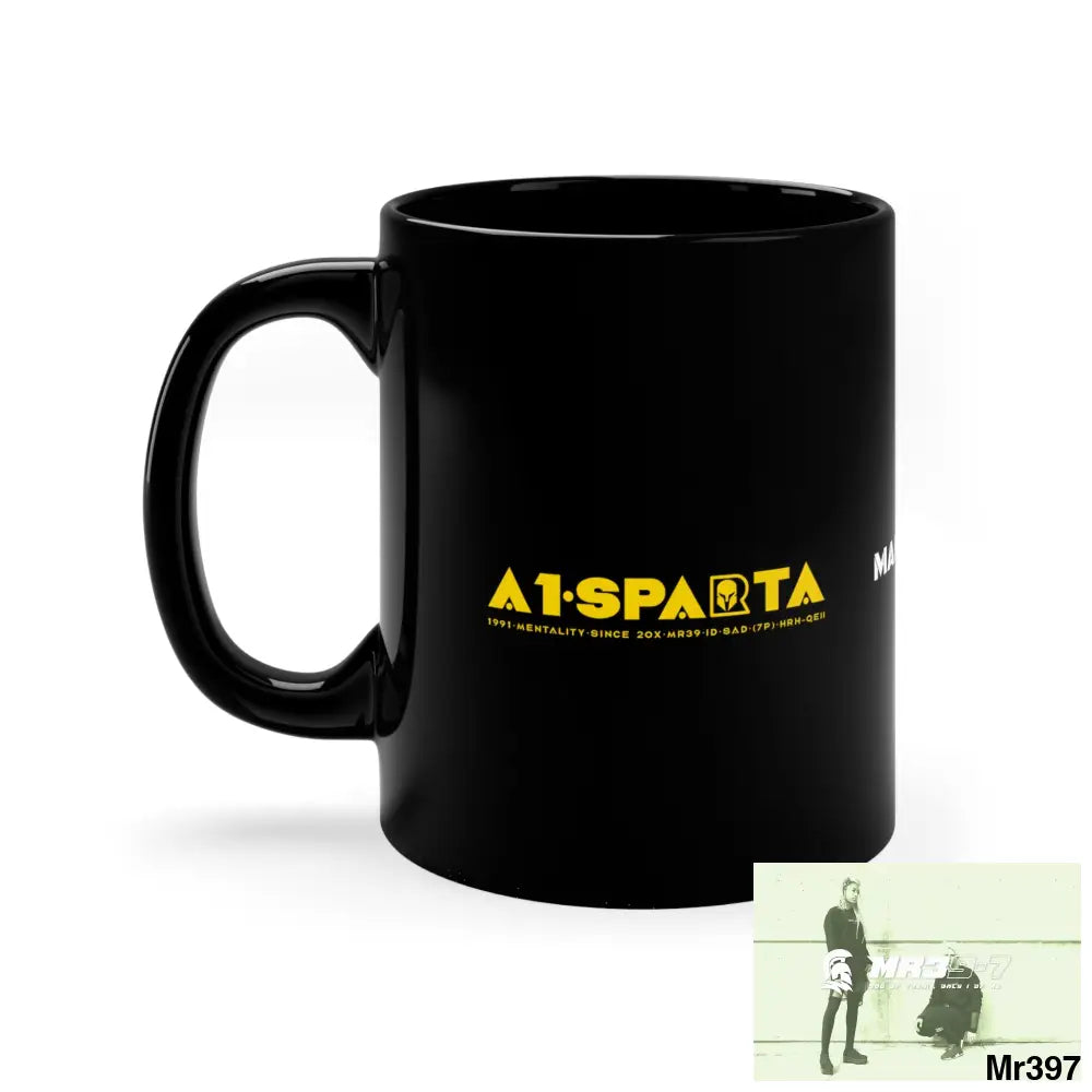 A1•Sparta Tactical GBR Manuka Honey Coffee 11oz Black Mug 11oz Mug