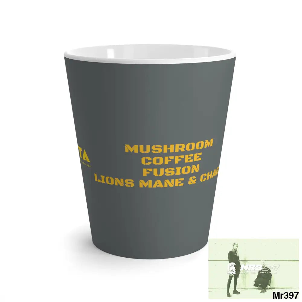 A1•Sparta Tactical GBR Mushroom coffee Fusion,Lions Mane & Chaga Latte Mug 12 oz 12oz Mug