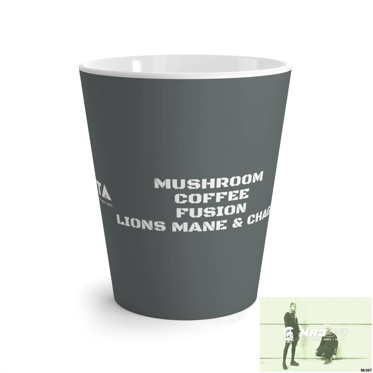 A1•Sparta Tactical GBR Mushroom coffee Fusion,Lions Mane & Chaga Latte Mug 12 oz 12oz Mug