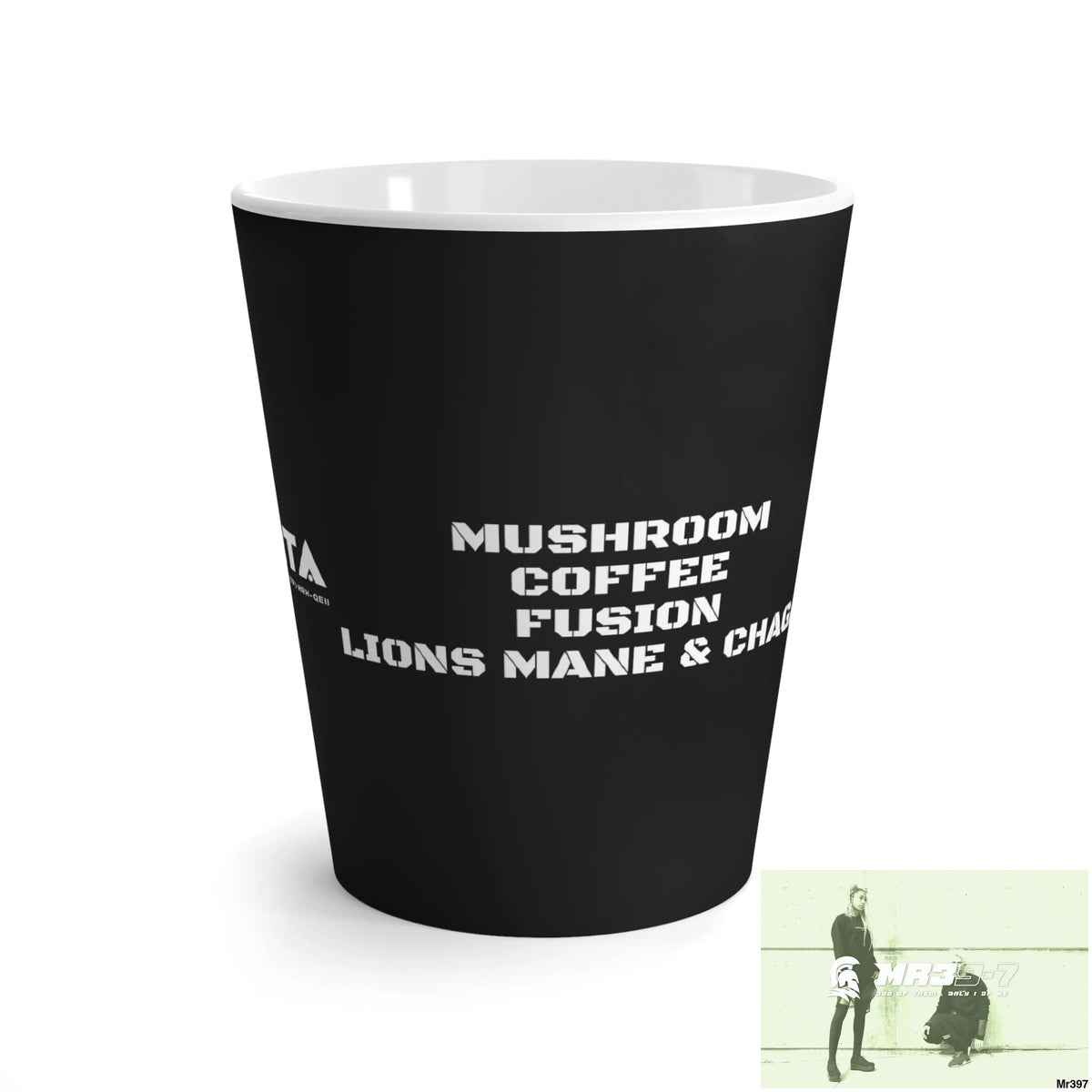 A1•Sparta Tactical GBR Mushroom coffee Fusion,Lions Mane & Chaga Latte Mug 12 oz 12oz Mug