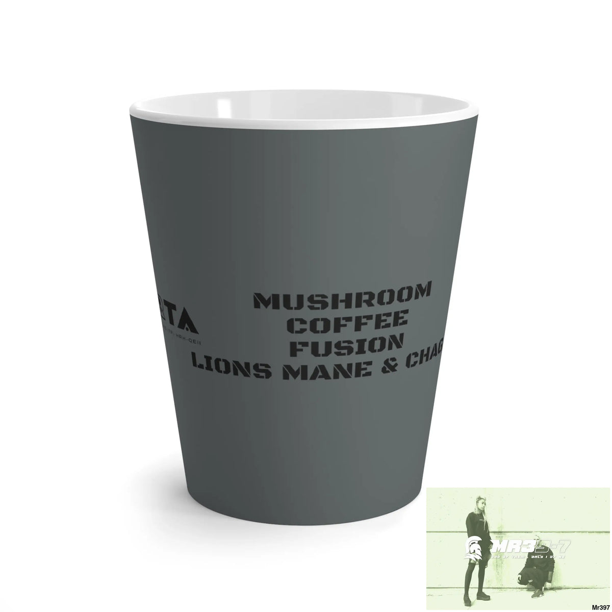 A1•Sparta Tactical GBR Mushroom coffee Fusion,Lions Mane & Chaga Latte Mug 12 oz 12oz Mug