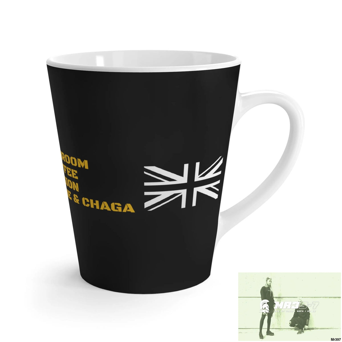 A1•Sparta Tactical GBR Mushroom coffee Fusion,Lions Mane & Chaga Latte Mug 12 oz 12oz Mug