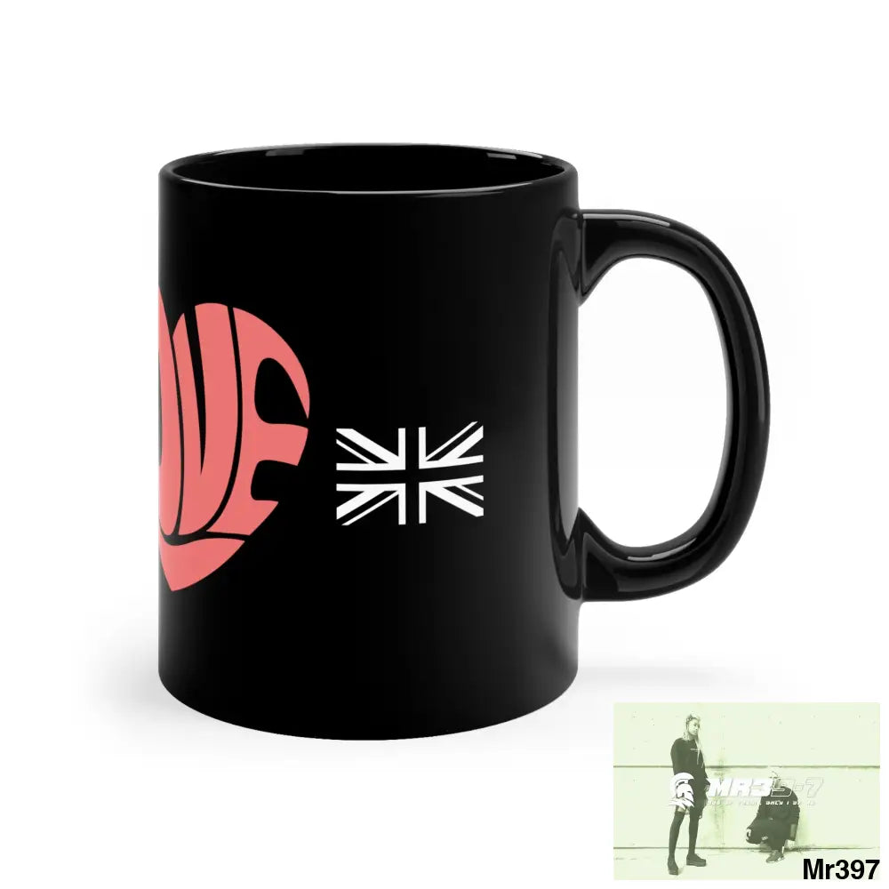 A1•Sparta Tactical Love GBR 11oz Black Mug 11oz Mug