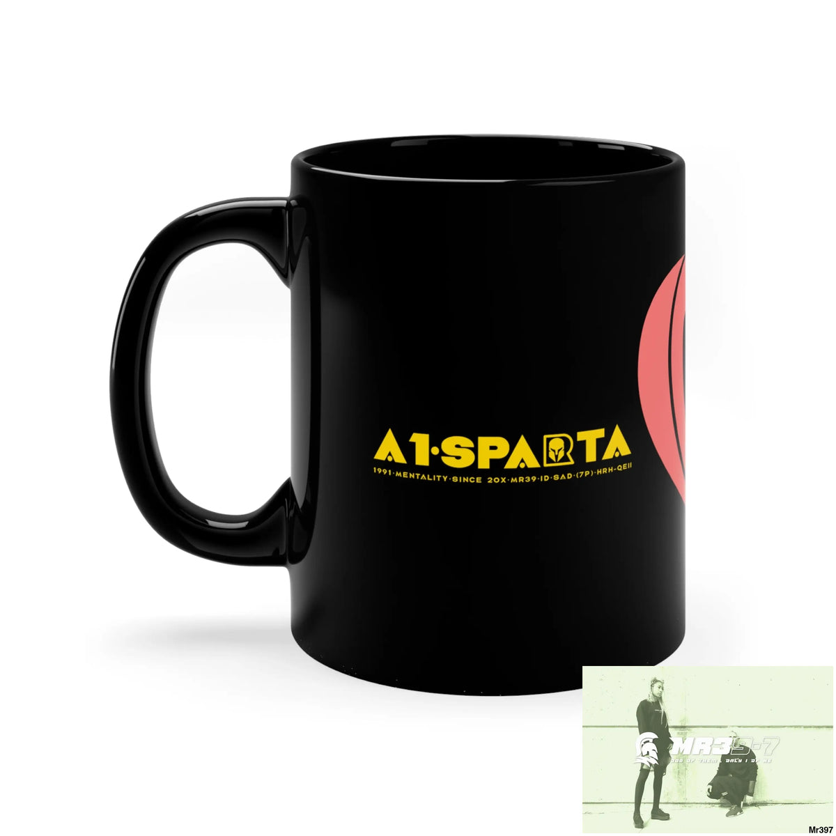 A1•Sparta Tactical Love GBR 11oz Black Mug 11oz Mug