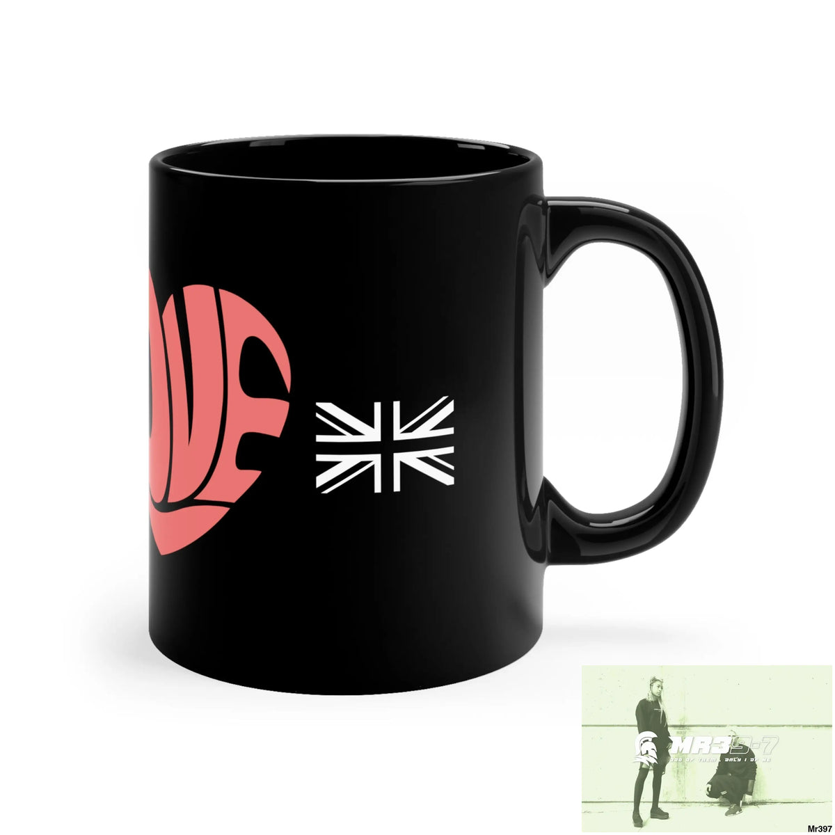 A1•Sparta Tactical Love GBR 11oz Black Mug 11oz Mug