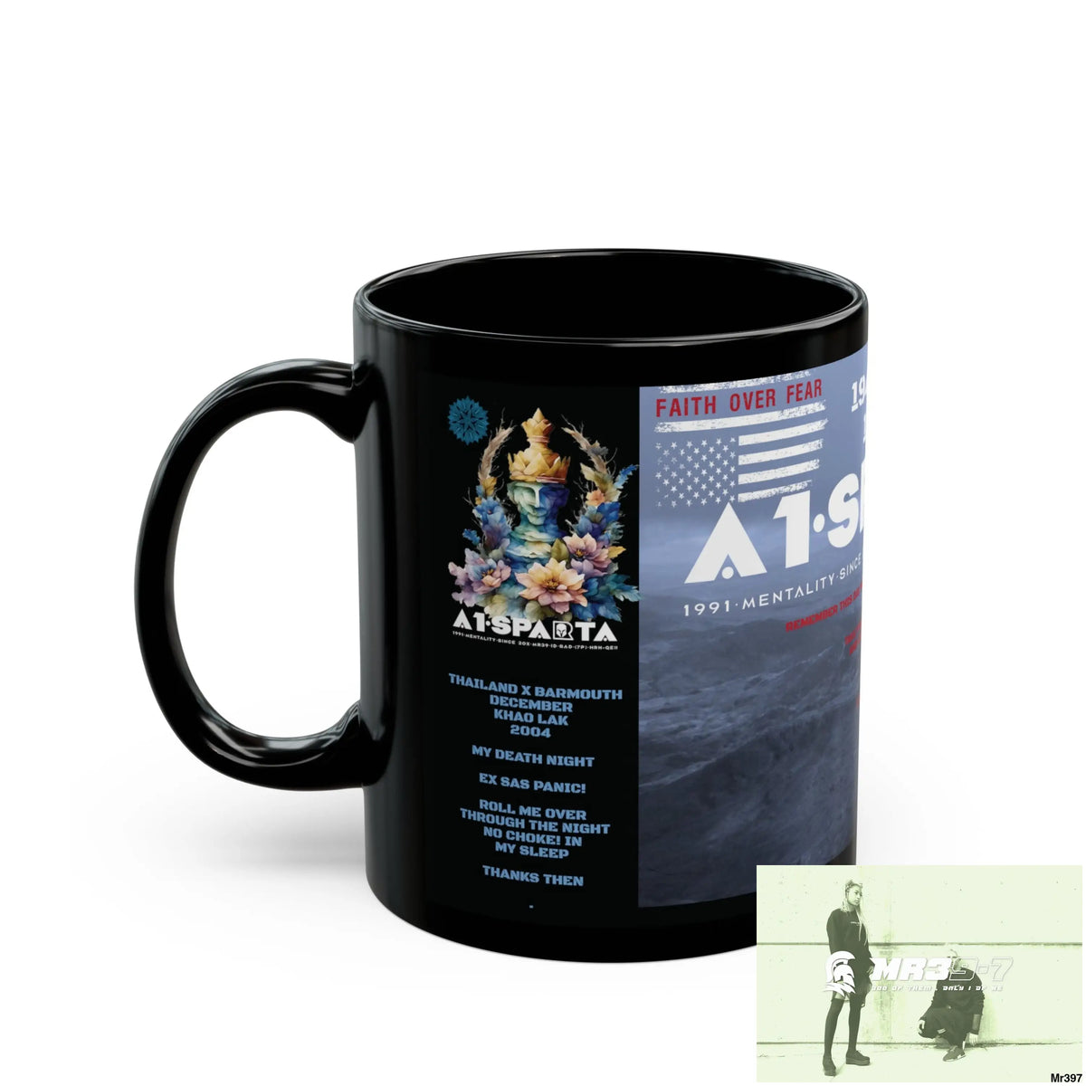 A1-Sparta Tactical SAS Roll over Death night 04/ 20X Strike B Done MT Snowdon 11oz Black Mug GB / Thailand/ Bermo