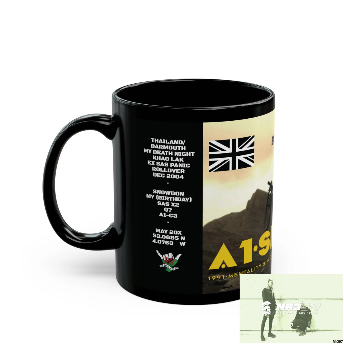 A1-Sparta Tactical SAS Roll over Death night 04/ 20X Strike B Done MT Snowdon 11oz Black Mug GB / Thailand/ Bermo