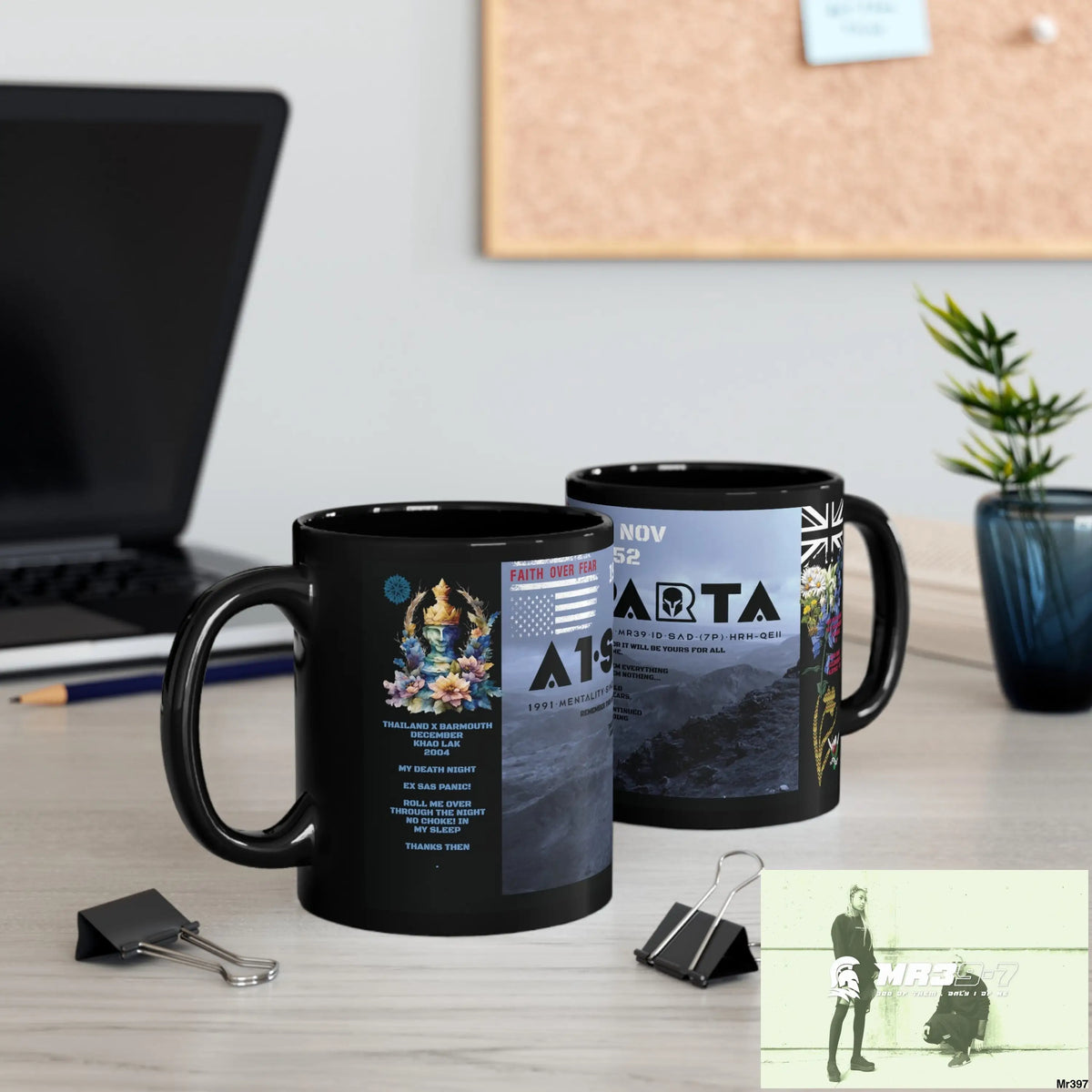 A1-Sparta Tactical SAS Roll over Death night 04/ 20X Strike B Done MT Snowdon 11oz Black Mug GB / Thailand/ Bermo