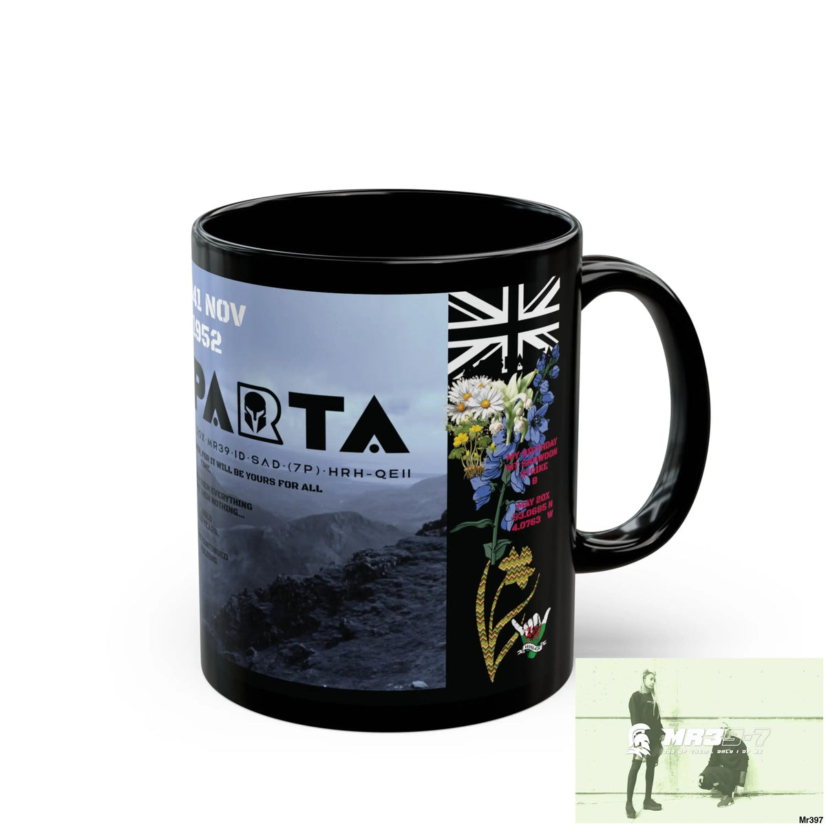 A1-Sparta Tactical SAS Roll over Death night 04/ 20X Strike B Done MT Snowdon 11oz Black Mug GB / Thailand/ Bermo