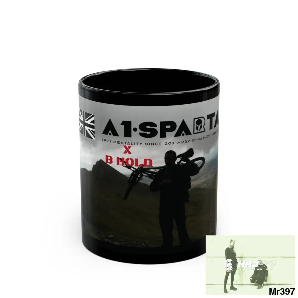 A1-Sparta Tactical SAS Roll over Death night 04/ 20X Strike B Done MT Snowdon 11oz Black Mug GB / Thailand/ Bermo