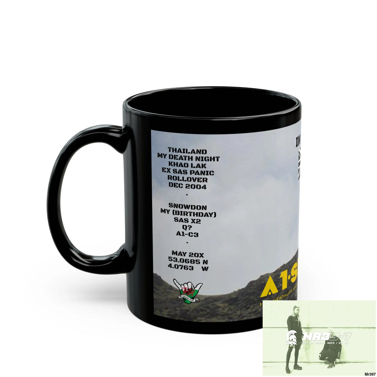 A1-Sparta Tactical SAS Roll over Death night 2004 20X Strike B MT Snowdon 11oz Black Mug GB / Thailand/ Bermo /Wales,