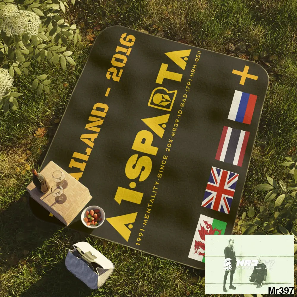 A1 Sparta Thailand Picnic Blanket 61’’ × 51’’ Home Decor