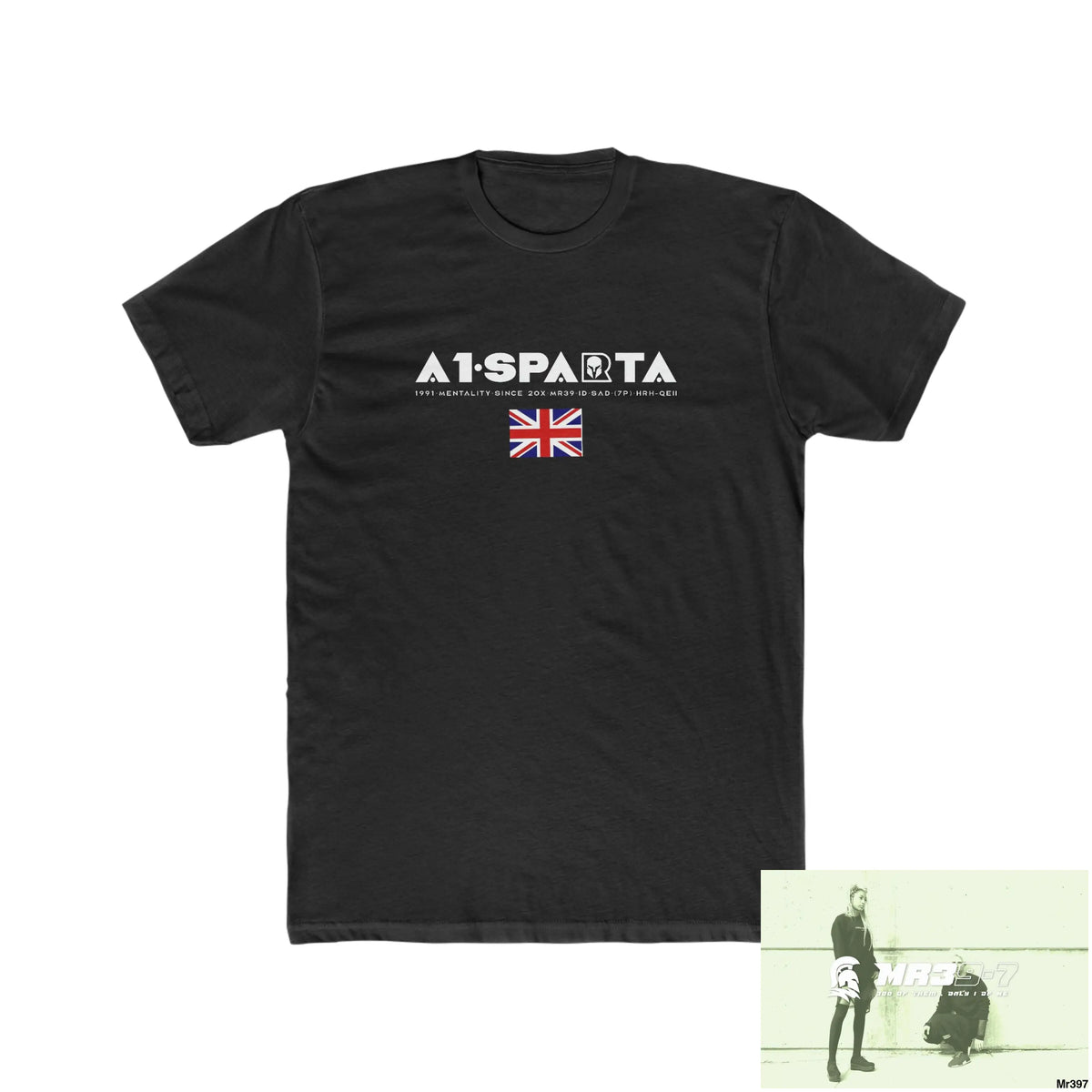 A1-Sparta Thailand -SAS - Snowdon - Link Men’s Cotton Crew Tee Solid Black / XS T-Shirt