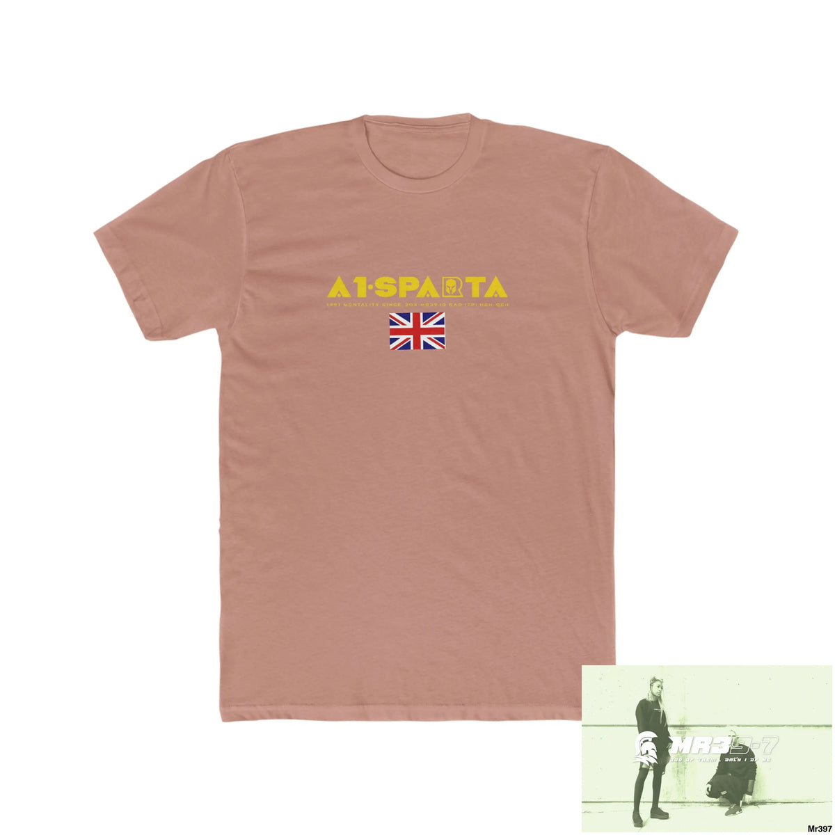 A1-Sparta Thailand -SAS - Snowdon - Link Men’s Cotton Crew Tee Solid Desert Pink / S T-Shirt