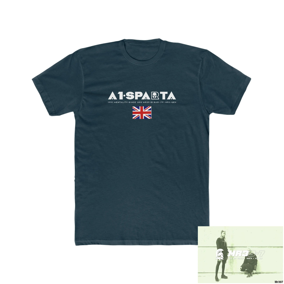 A1-Sparta Thailand -SAS - Snowdon - Link Men’s Cotton Crew Tee Solid Midnight Navy / XS T-Shirt