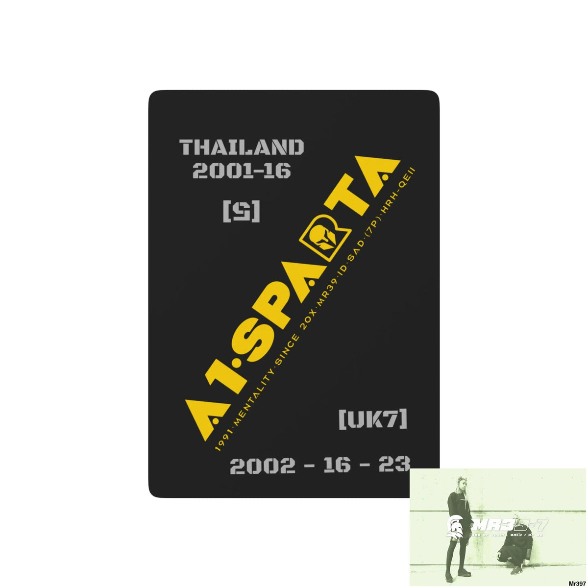 A1-Sparta Thailand /UK Ltd Edition Custom Poker Cards 2.5’’ x 3.5’’ / White / Semi Glossy Paper products