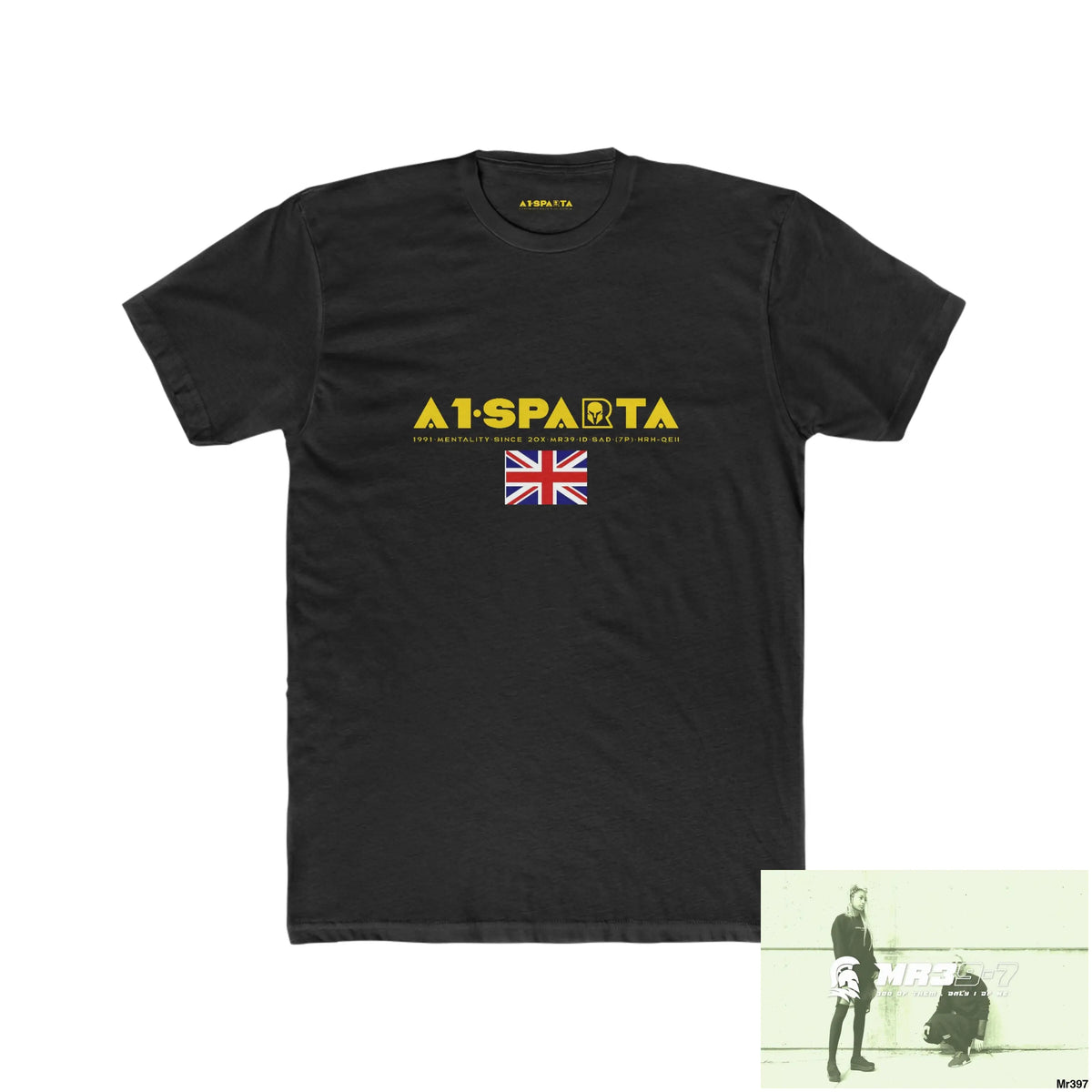 A1• Sparta & The Columbian Elements Shrewsbury 2016 My Work 2022-23 - Men’s Cotton Crew Tee Solid Black / XS T-Shirt