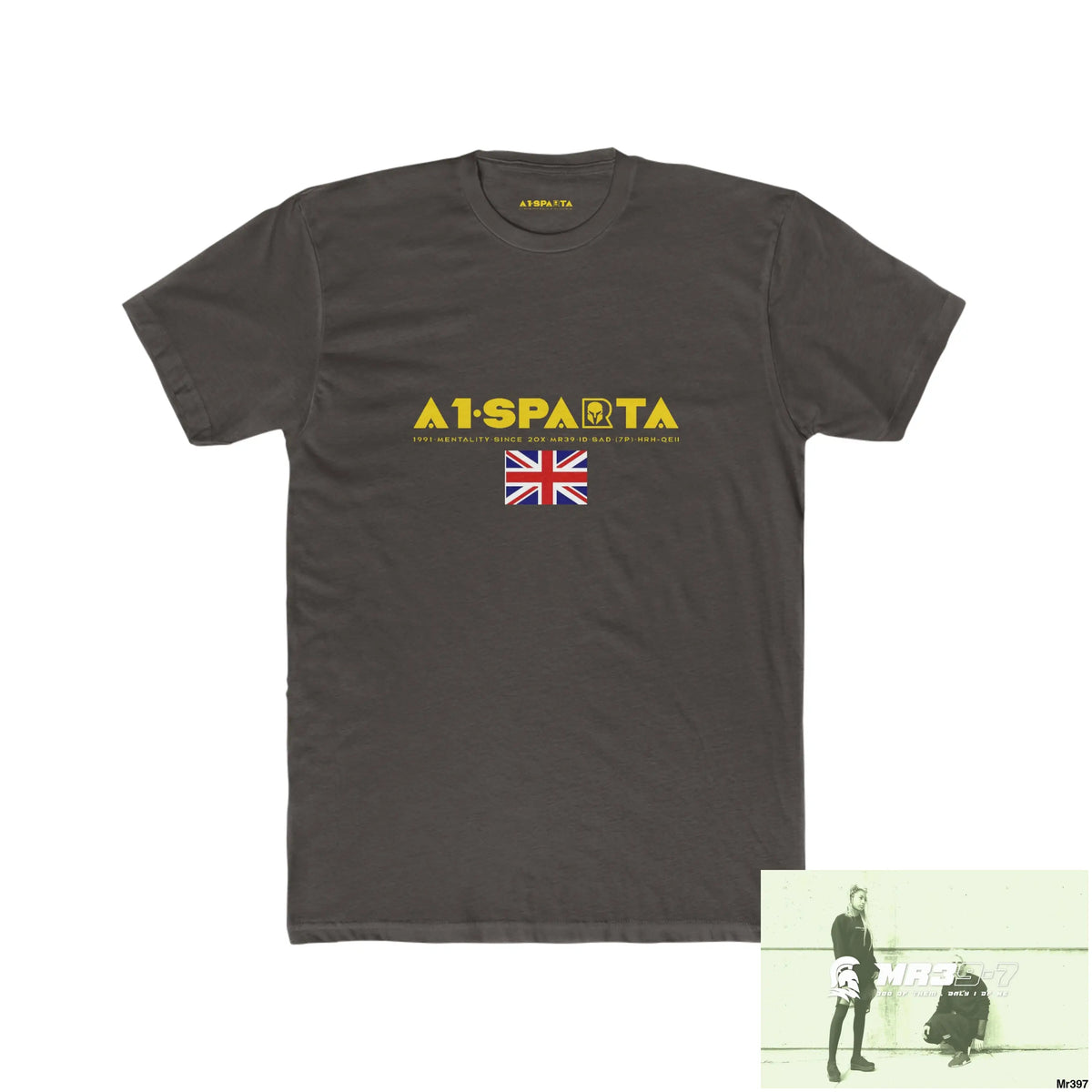 A1• Sparta & The Columbian Elements Shrewsbury 2016 My Work 2022-23 - Men’s Cotton Crew Tee Solid Dark Chocolate / S