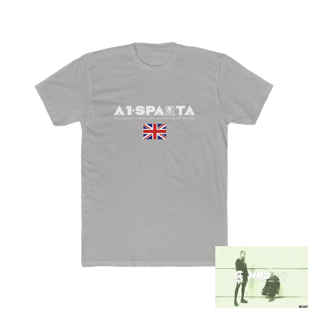 A1• Sparta & The Columbian Elements Shrewsbury 2016 My Work 2022- -23 - Men’s Cotton Crew Tee Solid Light Grey / S