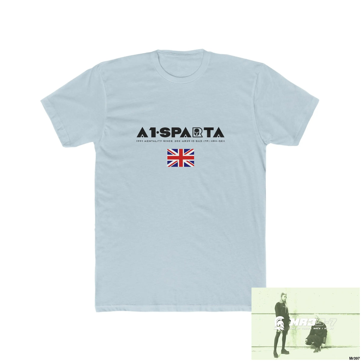 A1• Sparta & The Columbians Elements Shrewsbury 2016 My Work 2022-23 - Men’s Cotton Crew Tee Solid Light Blue / S