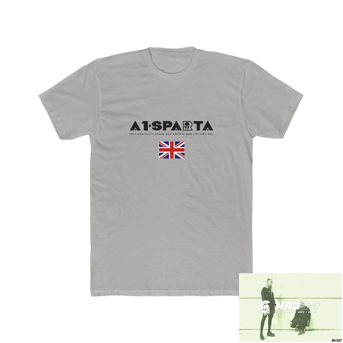 A1• Sparta & The Columbians Elements Shrewsbury 2016 My Work 2022-23 - Men’s Cotton Crew Tee Solid Light Grey / S