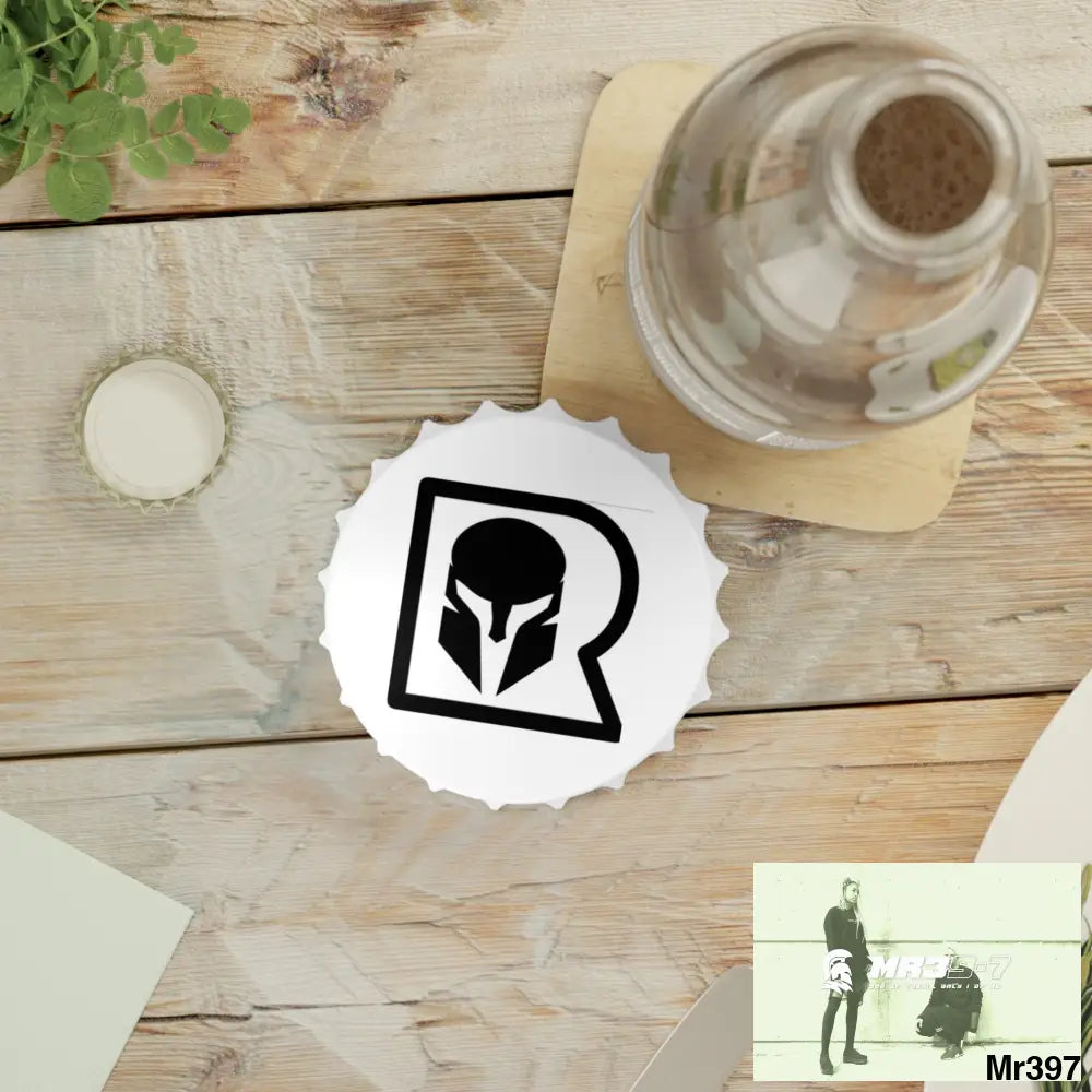 A1-.Sparta themed Magnetic Bottle opener One size / White Accessories