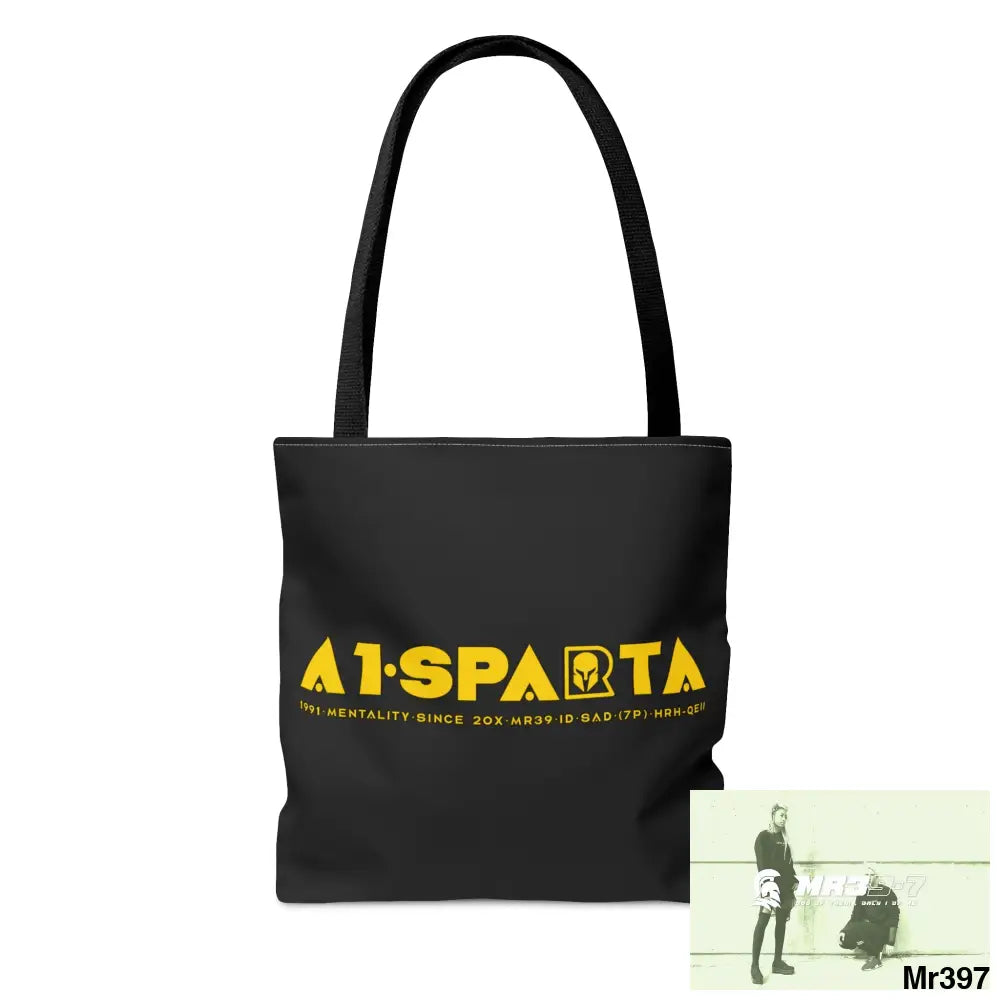 A1-Sparta Tote Bag Melting Headphones (AOP) Bags