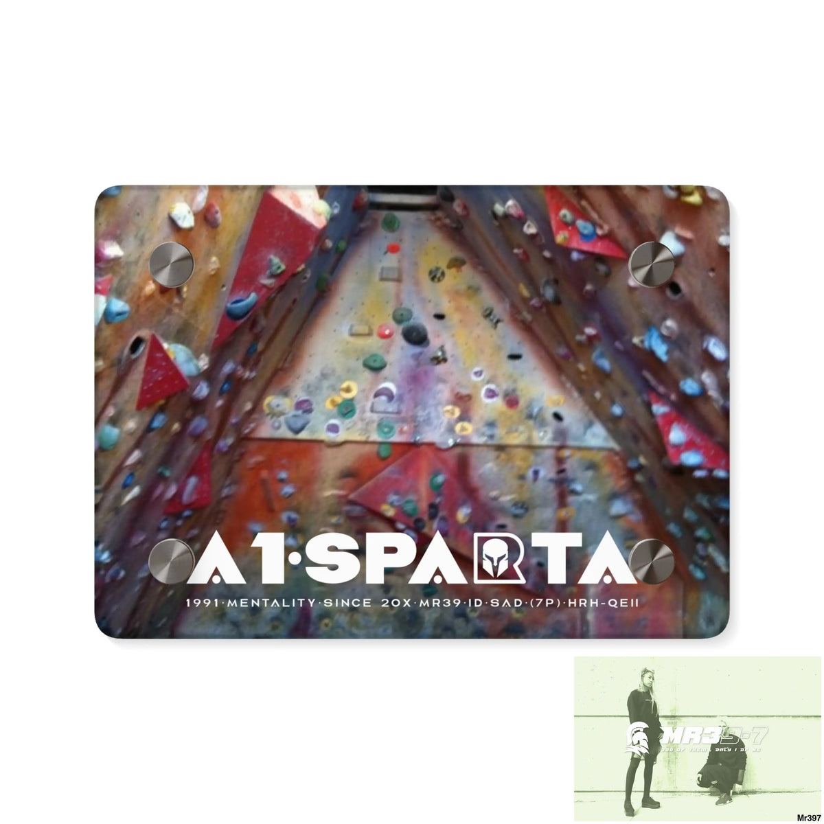 A1-Sparta Training Wall 20X Beacons Climbing centre Gwynedd - Acrylic Wall Art Panels 7’’ x 5’’ (Horizontal) / 0.25’’