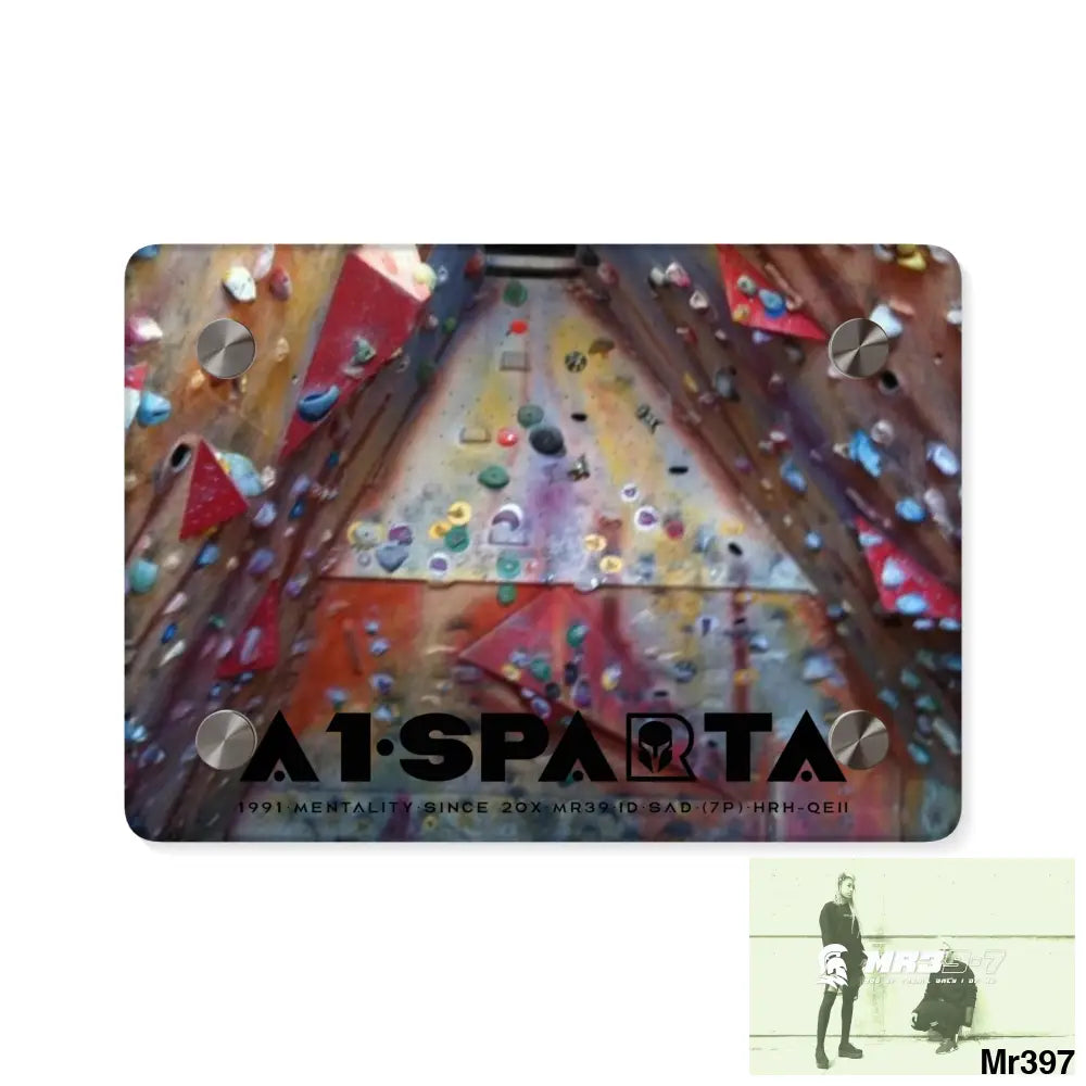A1-Sparta Training Wall 20X Beacons Climbing centre Gwynedd - Acrylic Wall Art Panels 7’’ x 5’’ (Horizontal) / 0.25’’