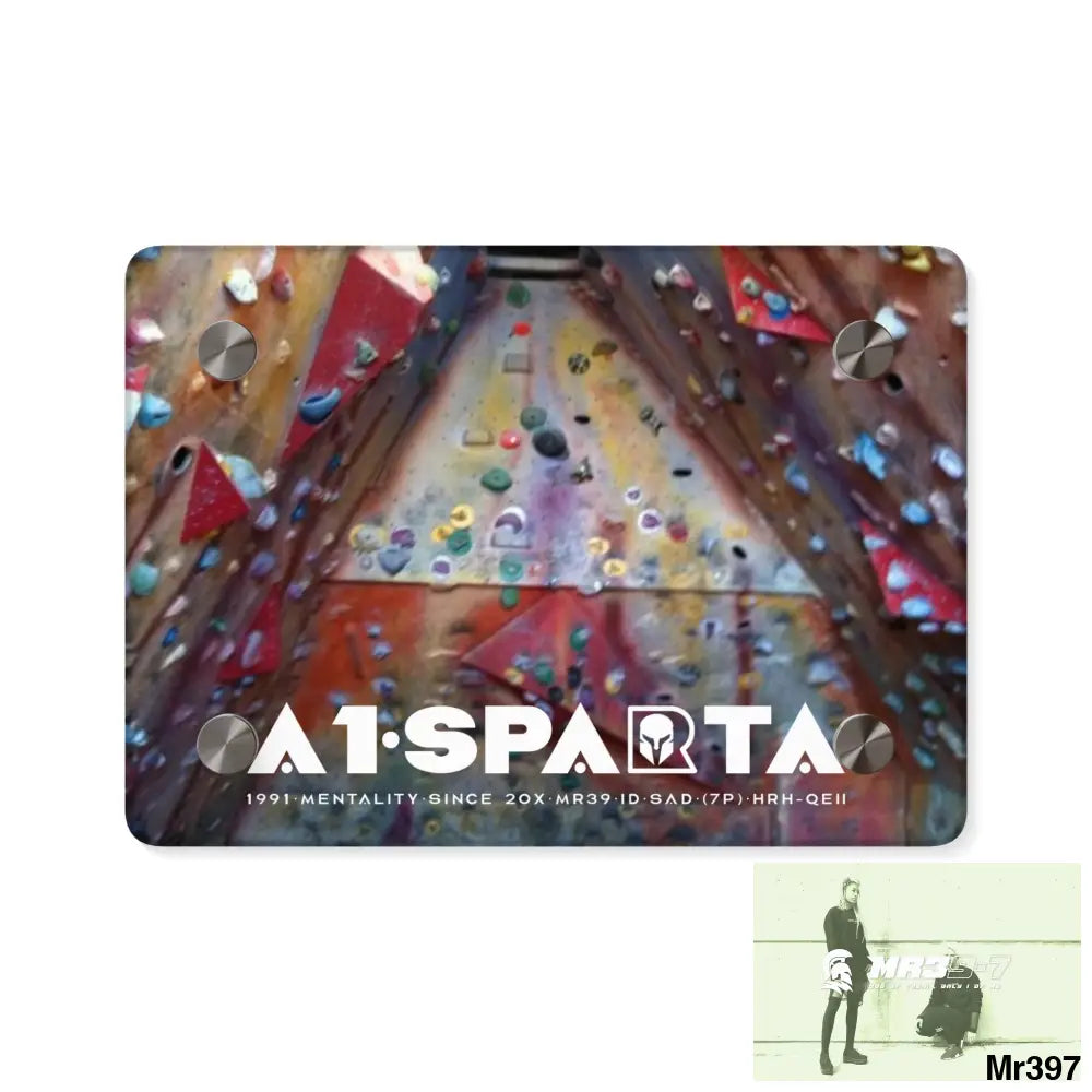 A1-Sparta Training Wall 20X Beacons Climbing centre Gwynedd - Acrylic Wall Art Panels 7’’ x 5’’ (Horizontal) / 0.25’’