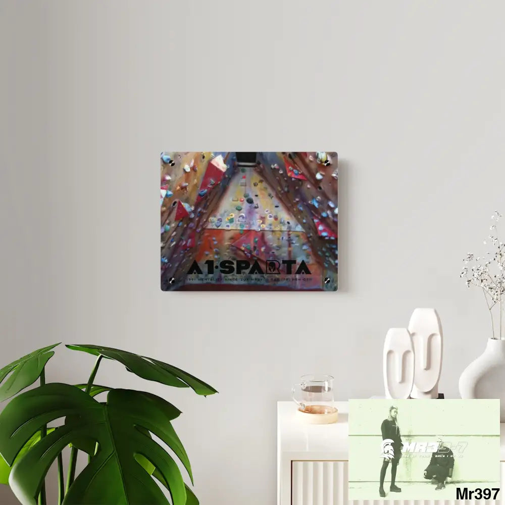 A1-Sparta Training Wall 20X Beacons Climbing centre Gwynedd - Acrylic Wall Art Panels Home Decor