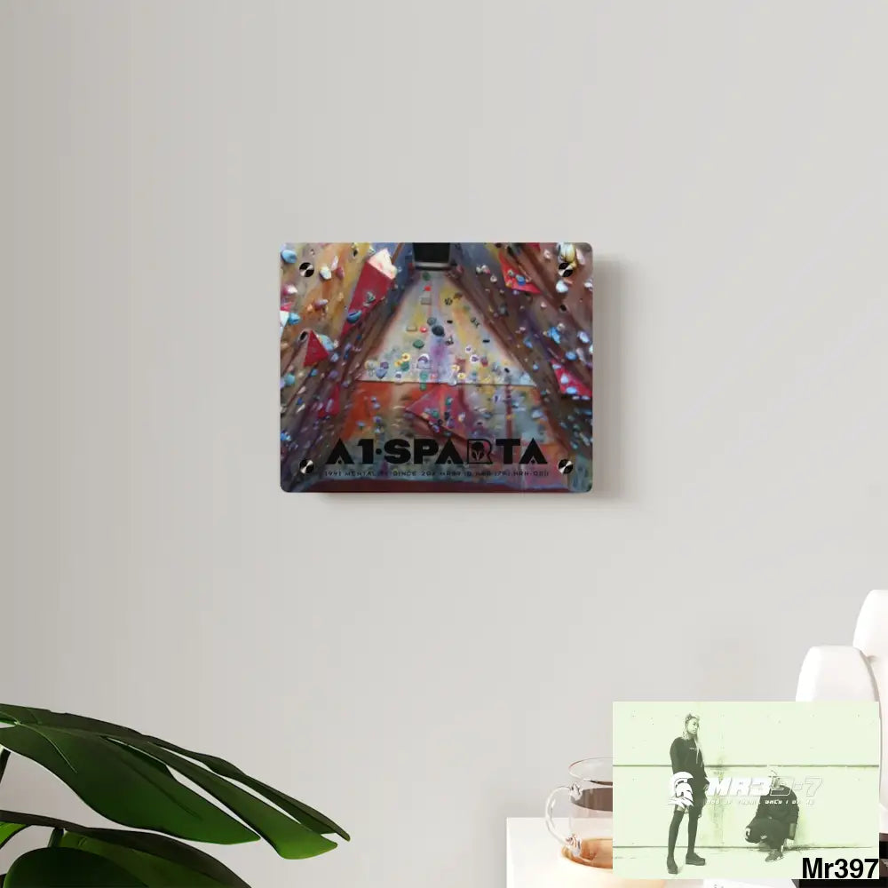 A1-Sparta Training Wall 20X Beacons Climbing centre Gwynedd - Acrylic Wall Art Panels Home Decor