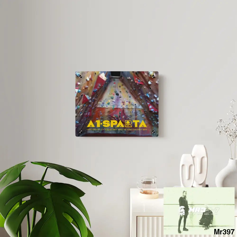 A1-Sparta Training Wall 20X Beacons Climbing centre Gwynedd - Acrylic Wall Art Panels Home Decor