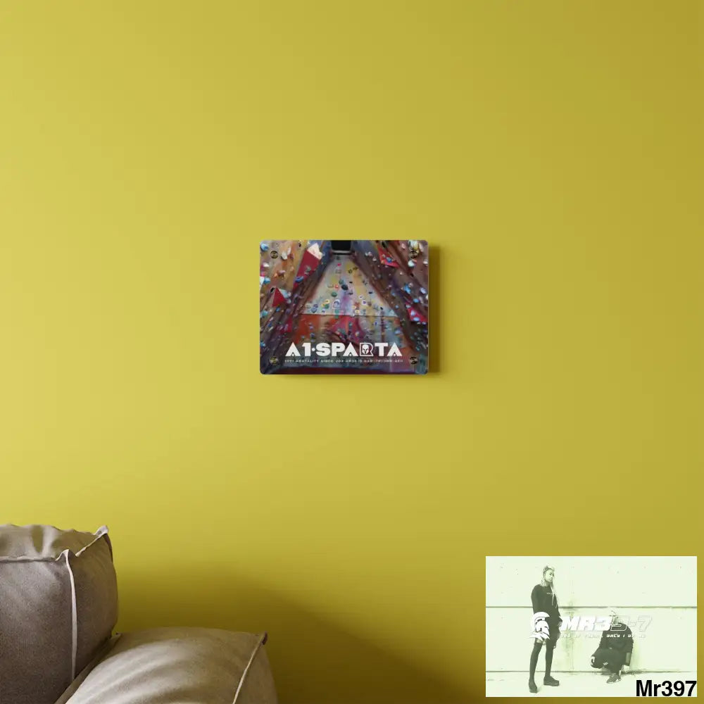 A1-Sparta Training Wall 20X Beacons Climbing centre Gwynedd - Acrylic Wall Art Panels Home Decor