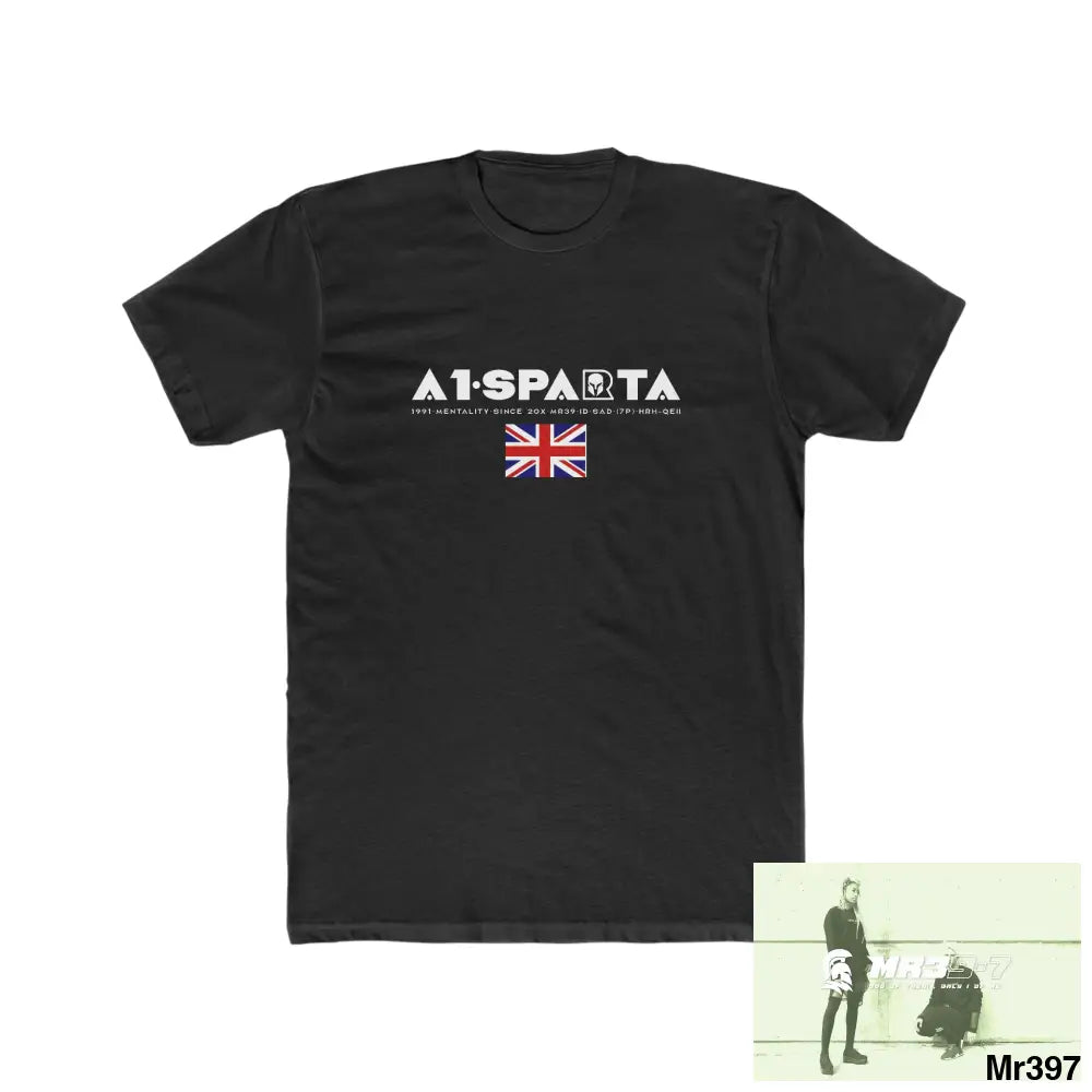 A1-Sparta undercover SAS assassination Men’s Cotton Crew Tee Solid Black / XS T-Shirt