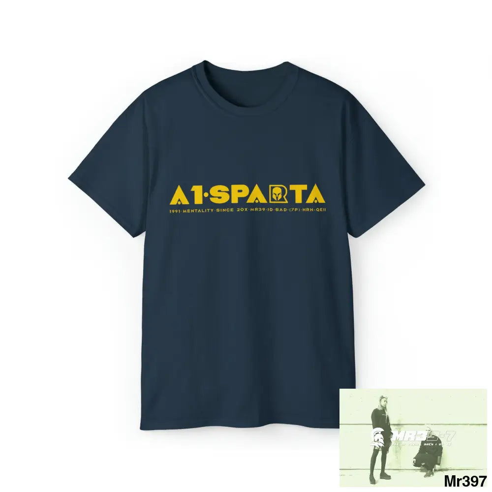 A1-Sparta Unisex Ultra Cotton Tee Blue Dusk / S T-Shirt